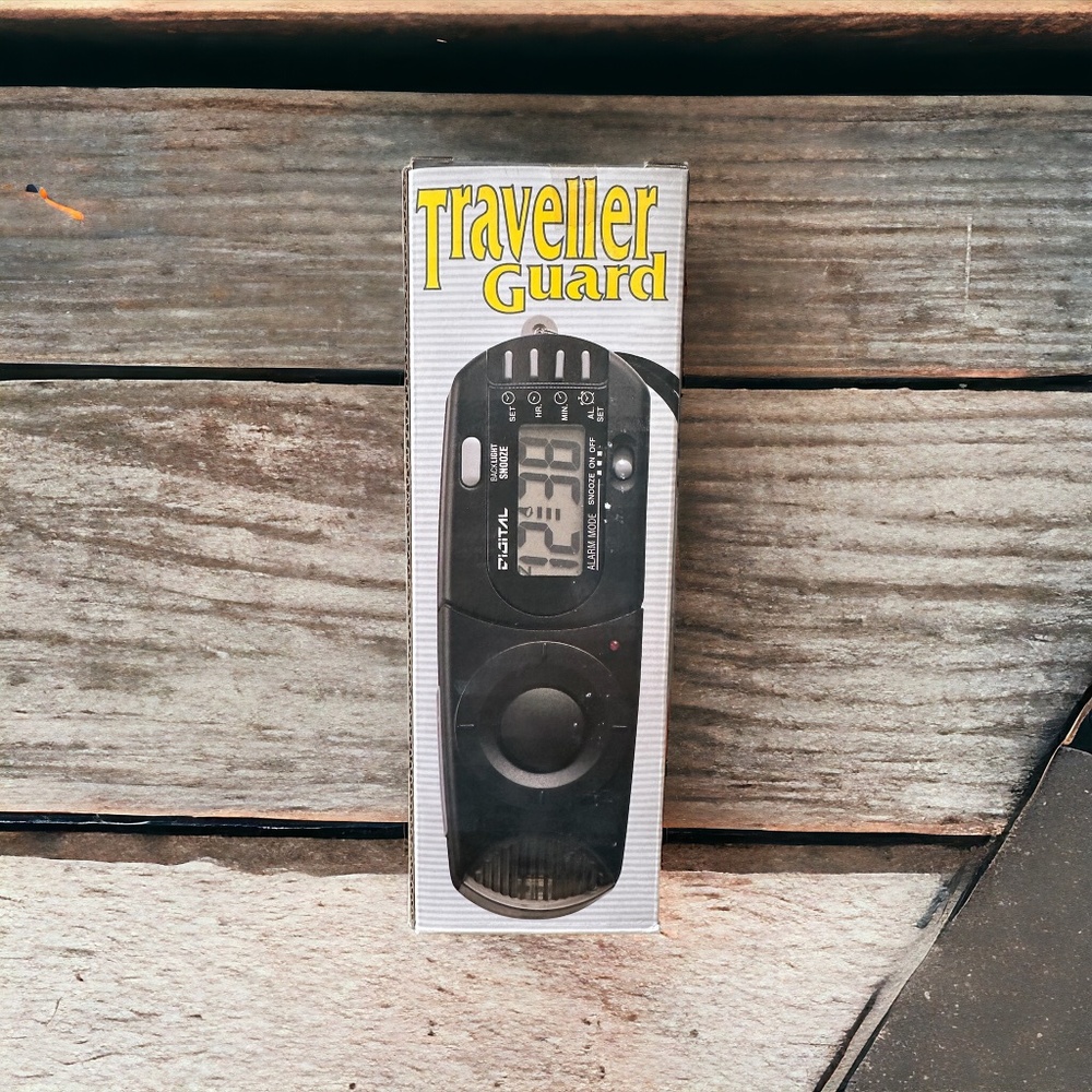 Traveller Guard - Personal Security Alarm with Clock - NEW